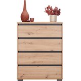CARRYHOME komoda, antracit, barve hrasta | Shoptok.si