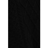 Marisse Black Long Sleeve Sweater With Decorative Weave | ePonuda.com
