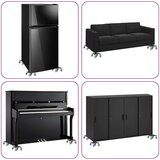 vidaXL Kotačići za namještaj 4 kom s podizačem 17,5x16x7,5 cm Čelik 1600 kg | shoptok.hr