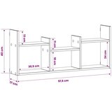  Zidna polica Hrast sonoma 97 5 x 17 x 40 cm Konstruirano drvo - Hrast sonoma | shoptok.hr