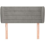  Vzglavje z ušesi svetlo sivo 93x23x78/88 cm žamet, (20738142) | Shoptok.si