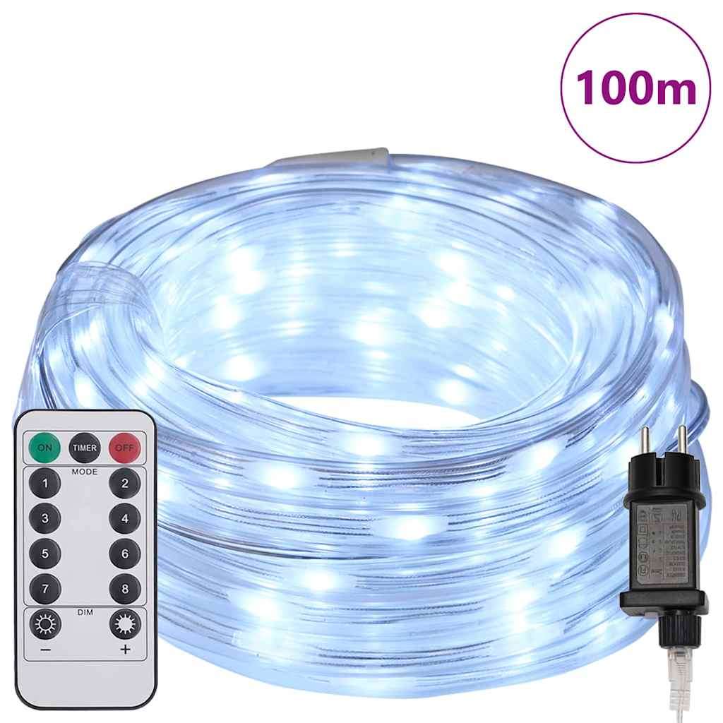 Svjetlosna uže s 2400 LED svjetlima Hladna bijela 100 m PVC | shoptok.hr