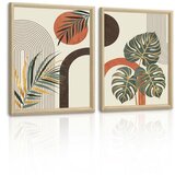 FAJERMINTART komplet 2 stenskih slik na platnu 120 × 60 cm | Shoptok.si