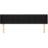  Uzglavlje s ušima crno 183x16x78/88 cm od tkanine | shoptok.hr
