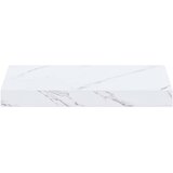  Polica na zidu Zidne 2 pcs Bijeli mramor 40 x 23,5 x 4 cm | shoptok.hr