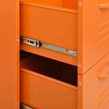 vidaXL Omarica s predali oranžna 80x35x101,5 cm jeklo | Shoptok.si