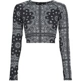ARIZONA LOVE Majice z dolgimi rokavi THE CROPPED TOP YOGA Črna | Shoptok.si