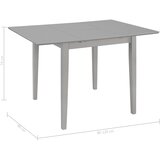  Produživi blagovaonski stol sivi (80 - 120) x 80 x 74 cm MDF | shoptok.hr