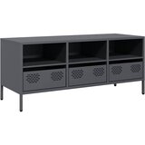 Maison Chic TV omarica - TV stojalo - Televizijska omarica antracitna 101,5x39x43,5 cm hladno valjano jeklo, (21698936) Cene