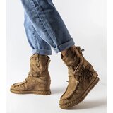 Gemre Dark brown wedge ankle boots Teodata | shoptok.hr