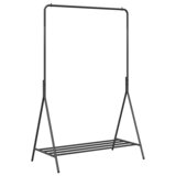 vidaXL Stalak za odjeću Crni Metal Srednji Pohrana | shoptok.hr
