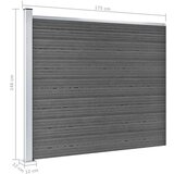  Set panela za ogradu WPC 353 x 146 cm crni | shoptok.hr