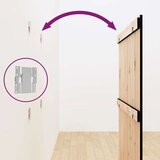  Zidno uzglavlje crni 95 5x3x110 cm od masivne borovine | shoptok.hr