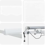  Retraktilna tenda Bela 350 x 250 cm Poliester in kovina, (5000206533) | Shoptok.si