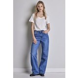 Legendww zenske plave wide leg farmerke sa visokim strukom -model 245 Cene