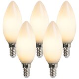 LUEDD Set 5 LED svečk E14 2W 180 lumnov 2350K ni mogoče zatemniti Cene