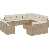  13-dijelni set vrtnih sofa s jastucima poliratan Bež | shoptok.hr