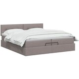  Podesivi krevet s madracem Sivosmeđa 200 x 200 cm Tkanina | shoptok.hr