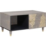 vidaXL Klubska miza Siva 80 x 50 x 40 cm trden mangov les | Shoptok.si