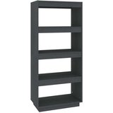 vidaXL Ormarić za knjige / sobna pregrada sivi 60x35x135 cm borovina | shoptok.hr