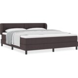 Box Postelja s vzmetnico Temno rjava 180x200 cm Tkanina, (22051292) | Shoptok.si