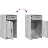  3-delni komplet toaletne mizice z LED svetlobo, siva, inženirski les, (22055056) | Shoptok.si