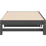  Izvlečna dnevna postelja siva 2x(90x190) cm trdna borovina, (20725016) | Shoptok.si