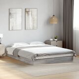 Maison Chic Posteljni okvir - Dvoposteljna postelja - Zakonska postelja siva sonoma 140x200 cm inženirski les-J15226, (21774444) | Shoptok.si