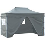 vidaXL zložljivi šotor pop-up s 4 stranicami 3x4,5 m antracitne barve | Shoptok.si