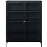 Unique Furniture Črna vitrina Carmel, višina 140 cm Cene