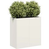vidaXL Sadilnik Bela 80x40x80 cm Hladno valjano jeklo Cene