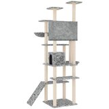  Penjalica za mačke sa stupovima za grebanje svjetlosiva 191 cm | shoptok.hr