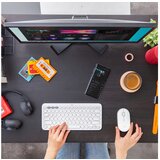 Logitech M350 Pebble, optical 1000dpi beli wireless bežični miš | ePonuda.com