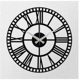 WALLXPERT dekorativni metalni zidni sat enzoclock S004 black | ePonuda.com