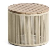 Kave Home Okrogla vrtna klubska mizica z mizno ploščo iz akacije ø 60 cm Dandara – | Shoptok.si