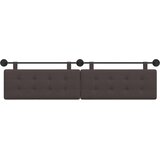  Držeće uzglavlje Zidne Tamno smeđa 210 x 55 x 5 cm tkanina - Tamno smeđa 200 cm bez LED | shoptok.hr