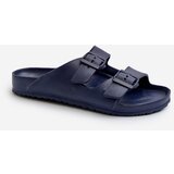 Kesi Men's Lightweight Foam Slippers with Buckles Navy Blue Avatara Cijene