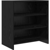 vidaXL Stranišče črn hrast 70x41x75 cm inženirski les | Shoptok.si