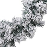  Božićni vijenac s LED svjetlima zeleni 10 m PVC | shoptok.hr