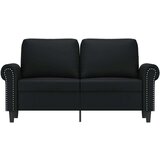  Dvosjed od tkanine crni 120 cm od umjetne kože | shoptok.hr