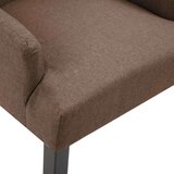 vidaXL Jedilni stoli z naslonjali za roke 2 kosa rjavo blago, (20926842) | Shoptok.si