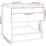  Nočna omarica 2 kosa bela konstruiran les, (20731934) | Shoptok.si