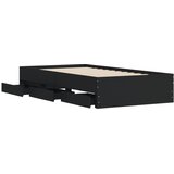  Okvir za krevet s ladicama crni 100x200 cm konstruirano drvo | shoptok.hr