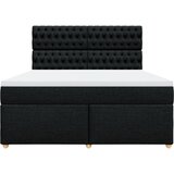  Krevet s oprugama i madracem crni 180x200 cm od tkanine | shoptok.hr