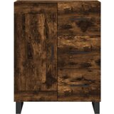  Visoka komoda dimljeni hrast 69 5x34x180 cm konstruiranog drva | shoptok.hr