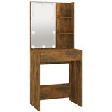  Set toaletnog stolića LED boja hrasta od konstruiranog drva Smeđa | shoptok.hr