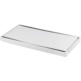  XXL sklopivi tabure s gumbima - 80x40x40cm bijela eko koža | shoptok.hr