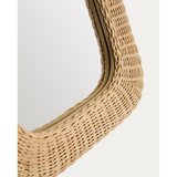 Kave Home Stensko ogledalo z okvirjem iz ratana 38x59 cm Zilna – | Shoptok.si