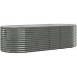 Furnova Visoka greda iz prašno premazanega jekla 249x100x68 cm siva, (21920634) | Shoptok.si