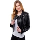Glano Women's Leatherette Jacket - Black Cijene